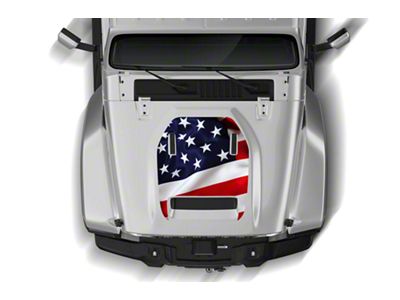US Flag Hood Graphic (20-24 Jeep Gladiator JT, Excluding Mojave)