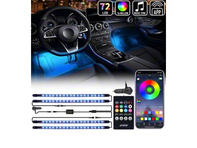 Celestial Series RGB LED Interior Cigarette Plug Light Set with Bluetooth (Universal; Some Adaptation May Be Required)