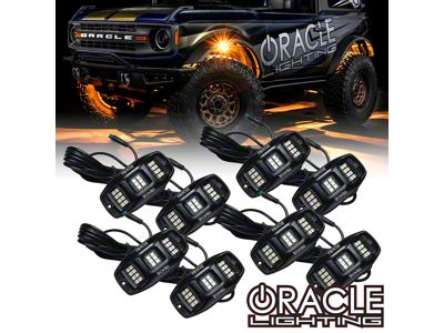 Oracle ColorSHIFT RGB+W Underbody Wheel Well Rock Light Kit (Universal; Some Adaptation May Be Required)
