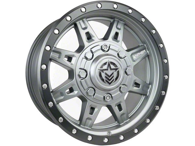 Anthem Off-Road Rogue Titanium Gray Wheel; 17x9 (07-18 Jeep Wrangler JK)