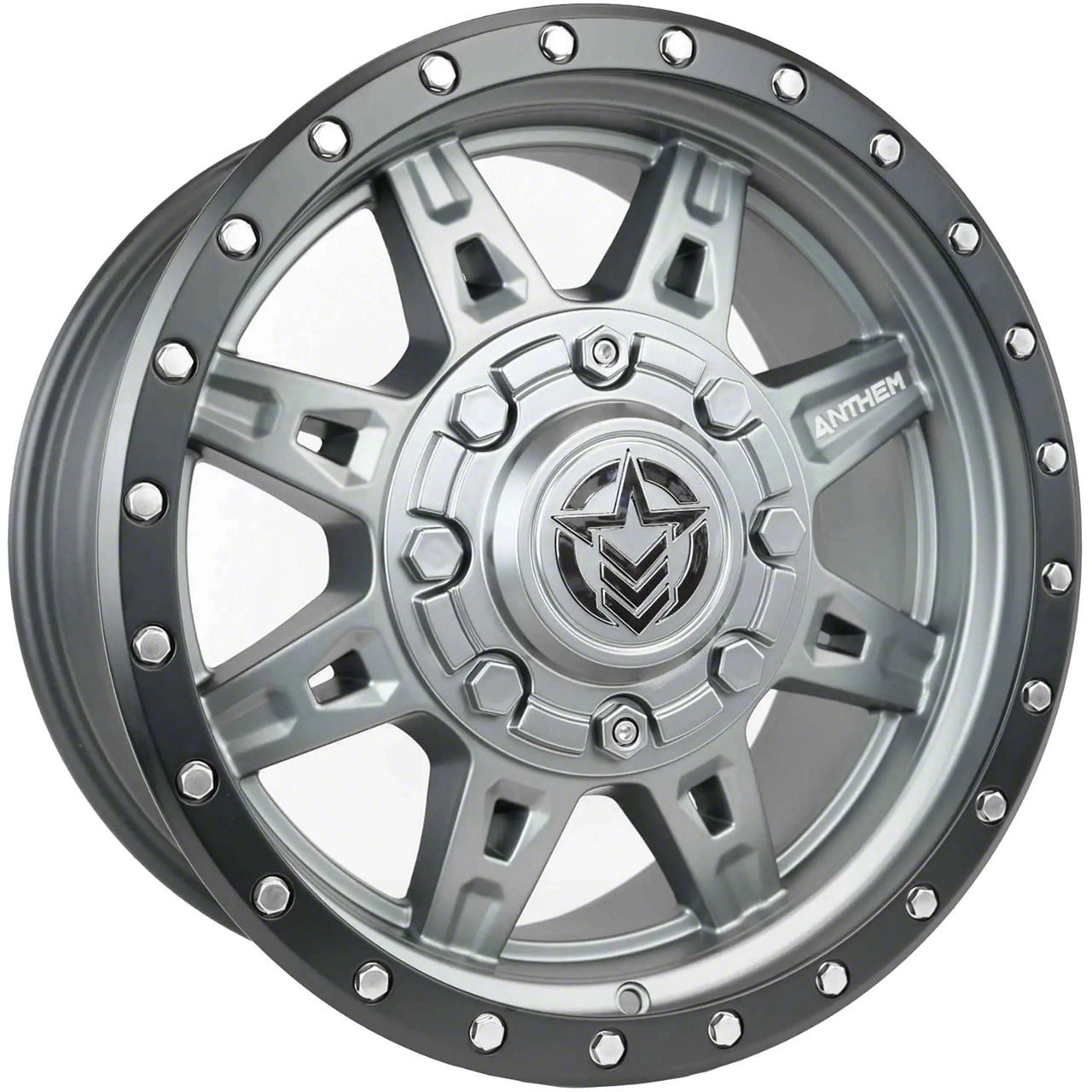 Anthem Off-Road Jeep Wrangler Rogue Titanium Gray Wheel; 18x9 