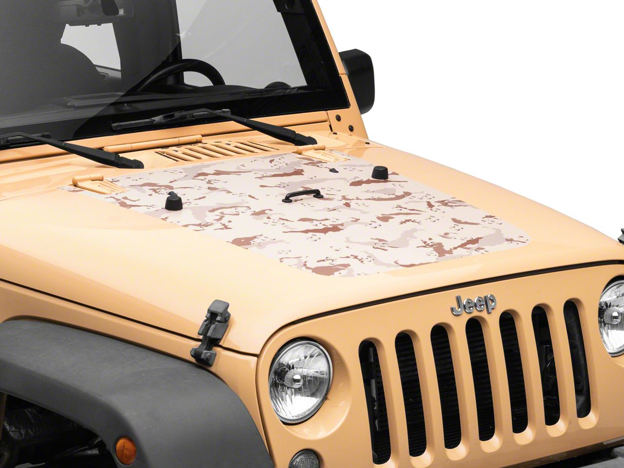 SEC10 Jeep Wrangler Hood Decal; Desert Camo J191274 (07-18 Jeep ...