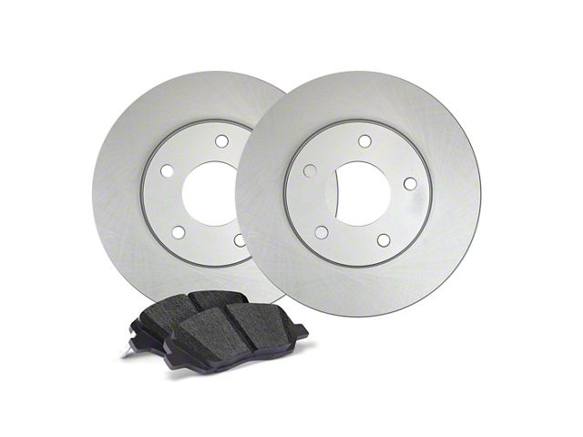Apex One Enviro-Friendly Geomet OE Brake Rotor and Friction Point Pad Kit; Front (07-18 Jeep Wrangler JK)
