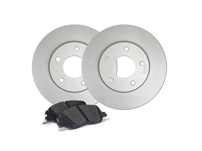 Apex One Enviro-Friendly Geomet OE Brake Rotor and Friction Point Pad Kit; Front (18-24 Jeep Wrangler JL, Excluding 4xe, Rubicon & Sahara)