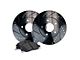Apex One Elite Cross-Drill and Slots Brake Rotor and Friction Point Pad Kit; Front (21-24 Jeep Wrangler JL 4xe, Rubicon 392)