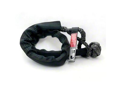 Yankum Ropes 7/16-Inch x 20-Inch Soft Shackle with Chafe Guard; Black