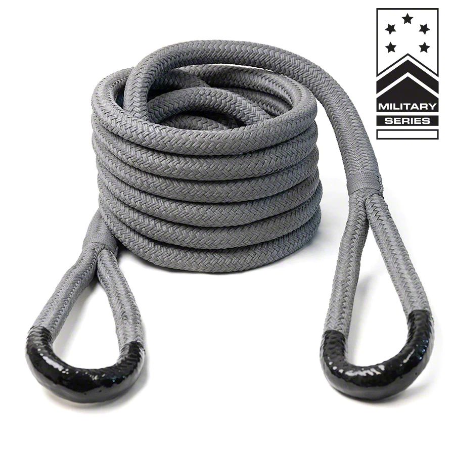 Yankum Ropes Jeep Gladiator 7/8-Inch x 30-Foot Kinetic Rope; Gray ...