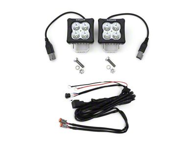 ZRoadz G2 Series 3-Inch Bright White LED Pod Lights; Spot Beam (Universal; Some Adaptation May Be Required)