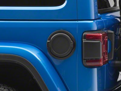 RedRock Fuel Filler Door; Matte Black (18-24 Jeep Wrangler JL)