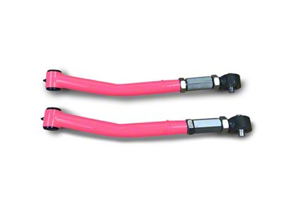 Steinjager Double Adjustable Front Lower Control Arms for 0 to 5-Inch Lift; Hot Pink (07-18 Jeep Wrangler JK)