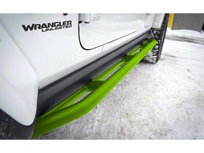 ACE Engineering Rock Sliders; Neon Green (18-24 Jeep Wrangler JL 4-Door)