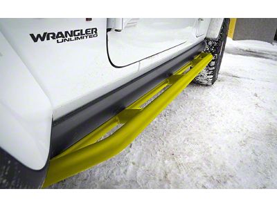 ACE Engineering Rock Sliders; Neon Yellow (18-24 Jeep Wrangler JL 4-Door)