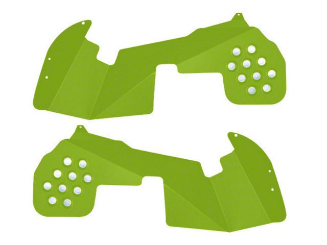 ACE Engineering Front Inner Fender Kit; Gecko Green (20-24 Jeep Gladiator JT, Excluding EcoDiesel)
