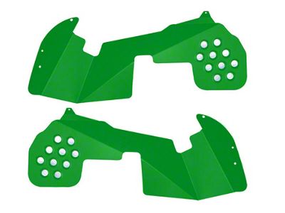 ACE Engineering Front Inner Fender Kit; Neon Green (20-24 Jeep Gladiator JT, Excluding EcoDiesel)