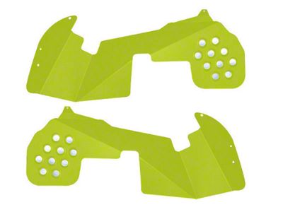 ACE Engineering Front Inner Fender Kit; Neon Yellow (18-24 Jeep Wrangler JL, Excluding EcoDiesel)