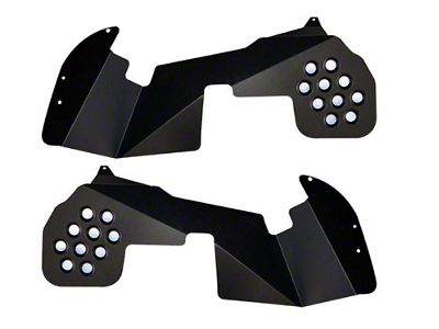 ACE Engineering Front Inner Fender Kit; Texturized Black (20-24 Jeep Gladiator JT, Excluding EcoDiesel)