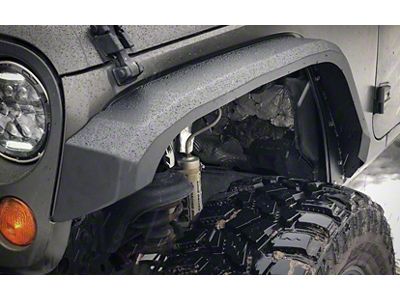 ACE Engineering Narrow Fender Flares with Light Provisions; Bare Metal (07-18 Jeep Wrangler JK)