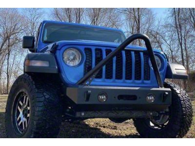 ACE Engineering Expedition Series Front Bumper with Stinger; Texturized Black (20-24 Jeep Gladiator JT)