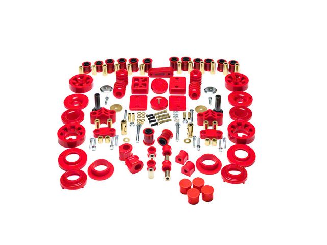 2-Inch Rock-Flex Ultimate Lift System with Hyper-Flex System Complete Bushing Kit; Red (18-24 Jeep Wrangler JL Rubicon)