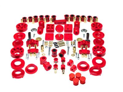 2-Inch Rock-Flex Ultimate Lift System with Hyper-Flex System Complete Bushing Kit; Red (18-24 Jeep Wrangler JL Rubicon)