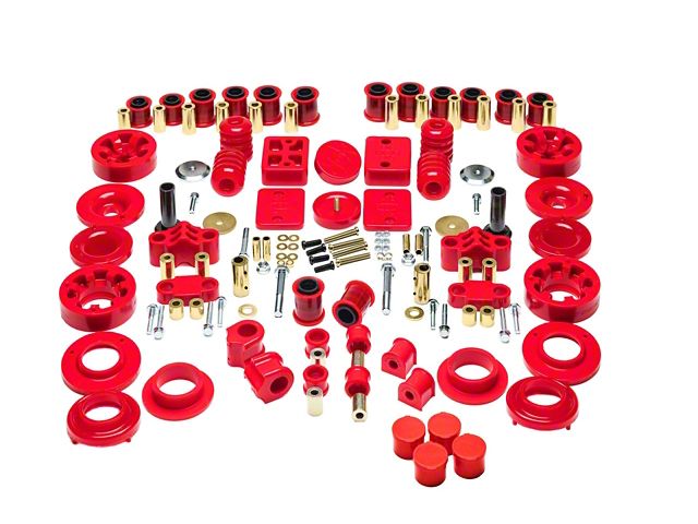 2-Inch Rock-Flex Ultimate Lift System with Hyper-Flex System Complete Bushing Kit; Red (18-24 Jeep Wrangler JL, Excluding Rubicon)