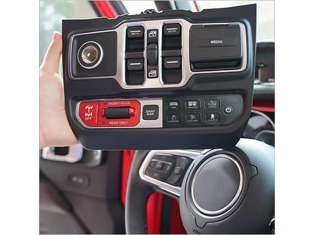 Voswitch Lower Dash Panel Switch Panel System; 6-Button (18-24 Jeep Wrangler JL)