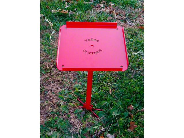 Camping Side Table; Red
