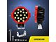 Nilight 7-Inch Red Round LED Work Lights; Flood Beam (Universal; Some Adaptation May Be Required)