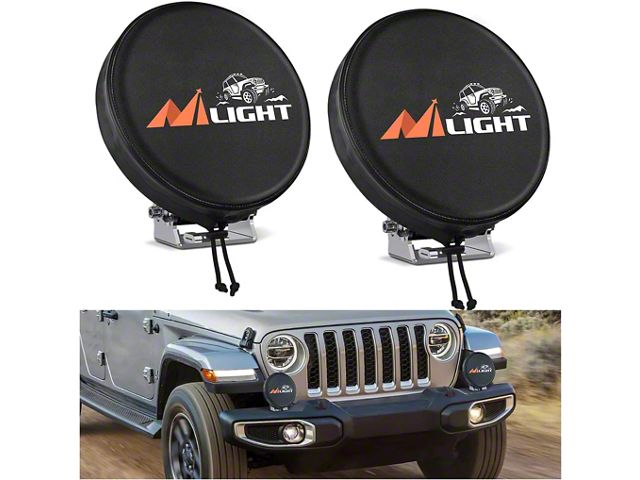 Nilight 7-Inch Round LED Driving Lights (Universal; Some Adaptation May Be Required)