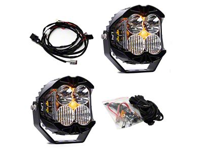 Baja Designs LP4 Pro LED Auxiliary Light Pods with Amber Backlight; Driving/Combo Beam; Amber (Universal; Some Adaptation May Be Required)
