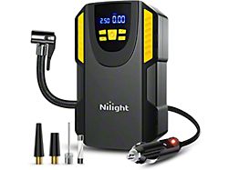 Nilight Portable Air Compressor with Digital Pressure Gauge and Auto Shut Off; 150 PSI