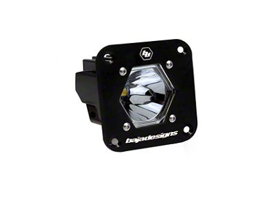 Baja Designs S1 Flush Mount Auxiliary Light Pod; Wide Cornering Beam; Clear (Universal; Some Adaptation May Be Required)