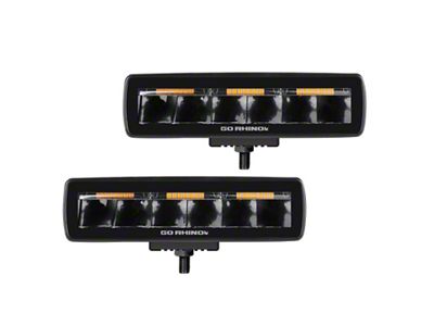 Sixline Blackout Combo Series LED Lights; Spot Beam (Universal; Some Adaptation May Be Required)