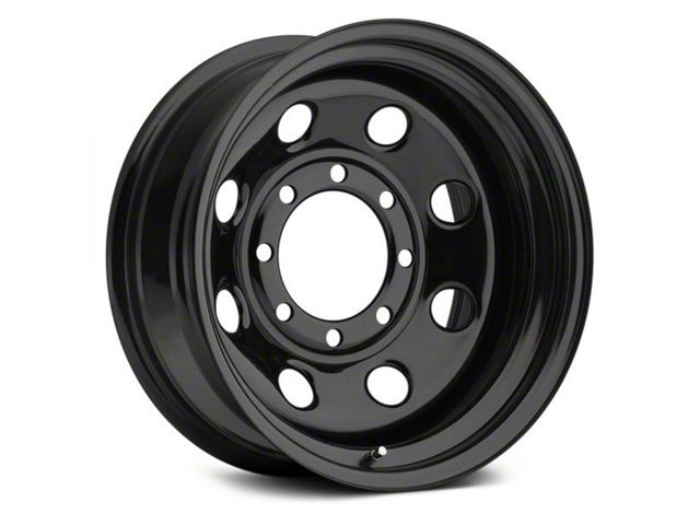 Vision Wheel Soft 8 Steel Gloss Black Wheel; 15x7 (87-95 Jeep Wrangler YJ)