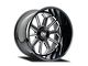 Cali Off-Road Auburn Gloss Black Milled Wheel; 20x9 (07-18 Jeep Wrangler JK)