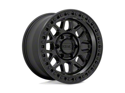 KMC GRS Satin Black Wheel; 17x8.5 (07-18 Jeep Wrangler JK)