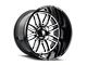 American Truxx Restless Gloss Black Machined Wheel; 20x10 (07-18 Jeep Wrangler JK)