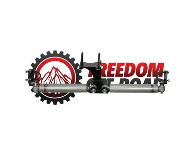 Freedom Offroad Dual Steering Stabilizer for 2+ Inch Lift (07-18 Jeep Wrangler JK)
