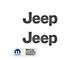 JEEP Side Logo; Dark Gray (97-06 Jeep Wrangler TJ)