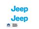 JEEP Side Logo; Light Blue (97-06 Jeep Wrangler TJ)