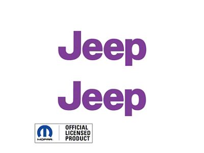 JEEP Side Logo; Purple (97-06 Jeep Wrangler TJ)