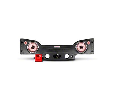 DS18 Plug and Play RGB Loaded Sound Bar Package with Metal Grille Marine Speakers; Black Sound Bar with Black Speakers (07-18 Jeep Wrangler JK)