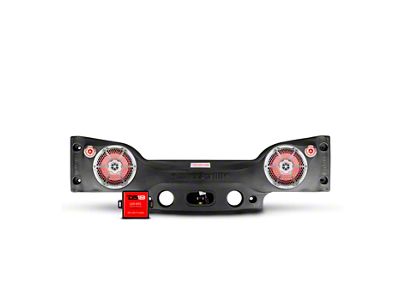 DS18 Plug and Play RGB Loaded Sound Bar Package with Metal Grille Marine Speakers; Black Sound Bar with White Speakers (07-18 Jeep Wrangler JK)