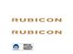 RUBICON Hood Decal; Tan/Beige (97-18 Jeep Wrangler TJ & JK)