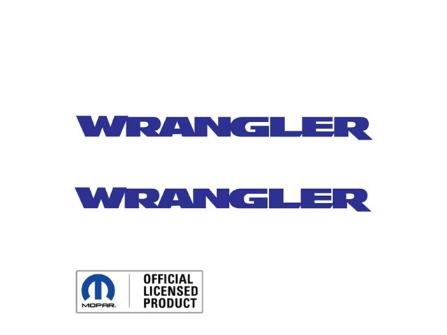 WRANGLER Hood Graphic; Blue (07-24 Jeep Wrangler JK & JL)