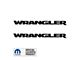 WRANGLER Hood Graphic; Gloss Black (07-24 Jeep Wrangler JK & JL)