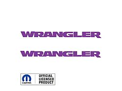 WRANGLER Hood Graphic; Purple (07-24 Jeep Wrangler JK & JL)