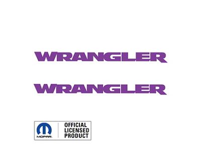 WRANGLER Hood Graphic; Purple (07-24 Jeep Wrangler JK & JL)