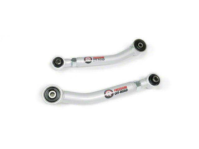Freedom Offroad Adjustable Front Lower Control Arms with Pillowball for 0 to 8-Inch Lift (97-06 Jeep Wrangler TJ)