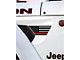 Flag Fender Vent Premium Wrap Decal; Thin Red Line (20-24 Jeep Gladiator JT)
